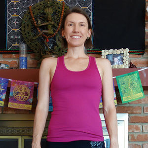 be present pink/magenta racerback yoga tank 5/$25